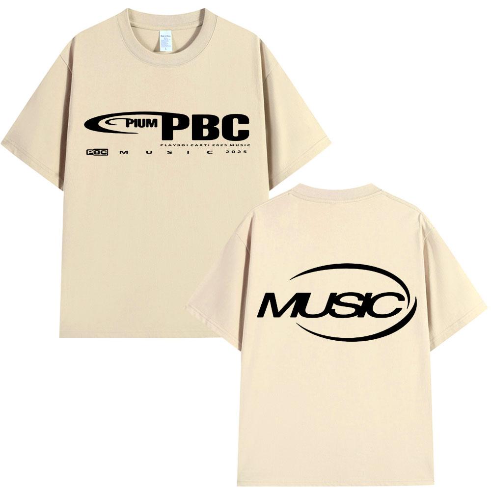 Playboi Carti I Am Music 2025 Album T Shirt Opium Hip Hop Vintage Summer T-shirt Men Women 100% Cotton T-shirts Streetwear Gifts
