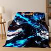 Anime SAO Sword Art Online Cartoon 3D Flannel Blanket,Cozy Soft Throw Blanket for Home Bedroom Bed Sofa Picnic Cover Gift Kids