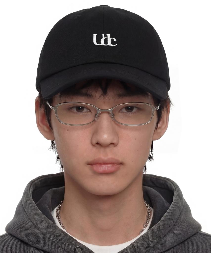 Eondeokeonteulol Cotton Logo Ball Cap Serif Udc / Authenic Bb / Matt Black