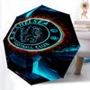 1pc Sturdy 8-Bone Auto Umbrella, Chelsea FC Umbrella, Digital Printed, Foldable Umbrella for On-the-Go Outdoor Use