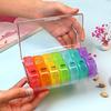 Portable Large Capacity Pills Box Practical Moisture Proof Pill Dispenser Box Multifunction Medicine Storage Case