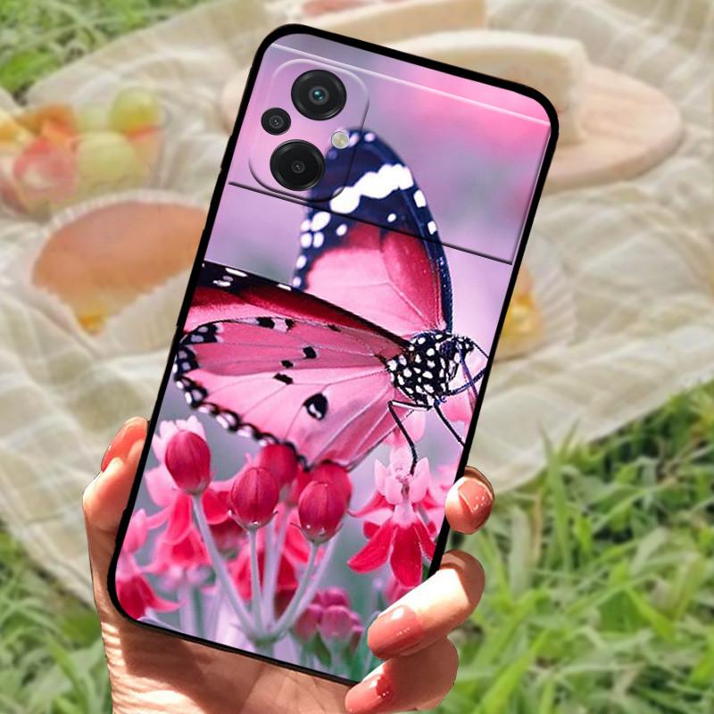 For Xiaomi Poco M5 4G Case Cover For Poco M4 5G Soft Silicone Black Bumper For Redmi Note 11R Shockproof Protective Funda Coque