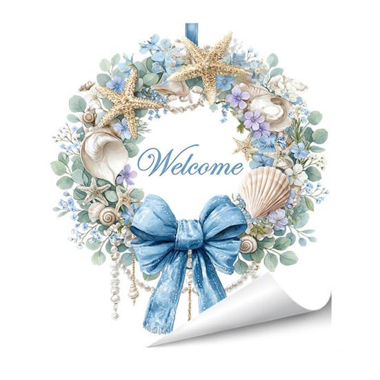 Guirlande de Fleurs de Printemps Autocollant Fenêtre Guirlande Florale Tournesol/Tulipe avec Nœud Autocollant Statique Décalcomanies en Verre Réutilisables pour Maison Salon