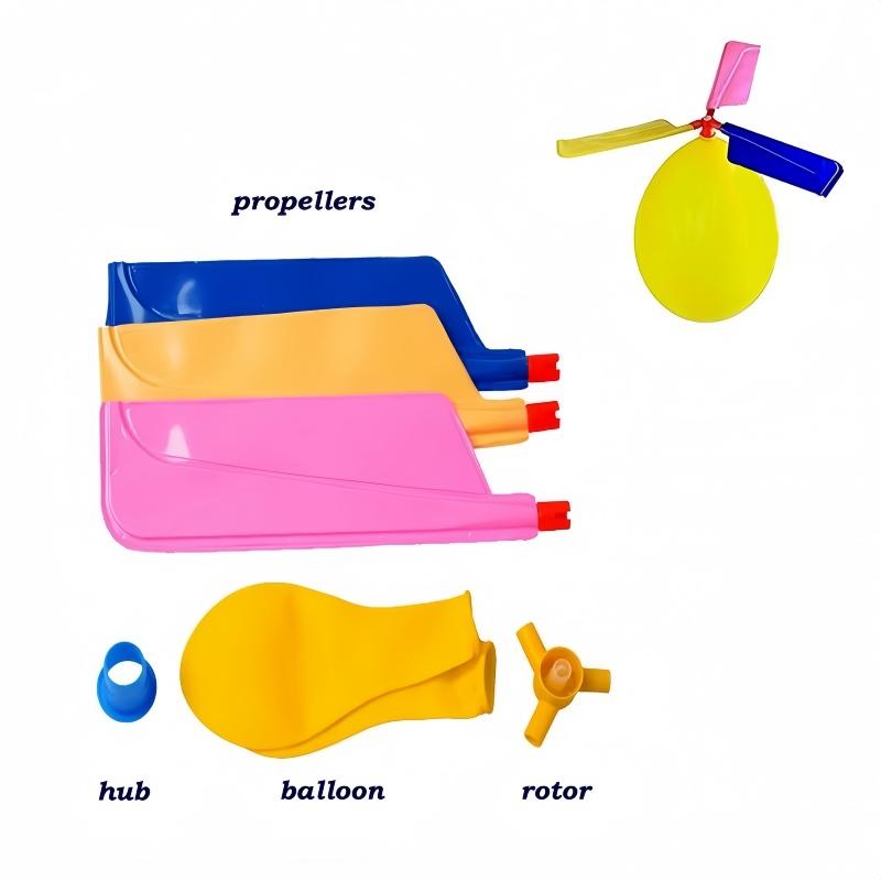 Propeller 5Pcs Balloon Helicopter Toys Children'S Diy Balloon With Whistle Outdoor Flying Balloon Birthday Party Decoration Gift