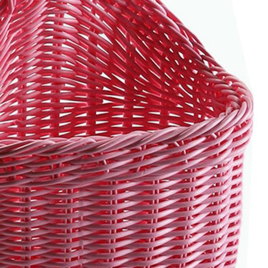 Storage Basket Breathable Minimalist Design Plastic Hanging Woven Rattan Basket for Home