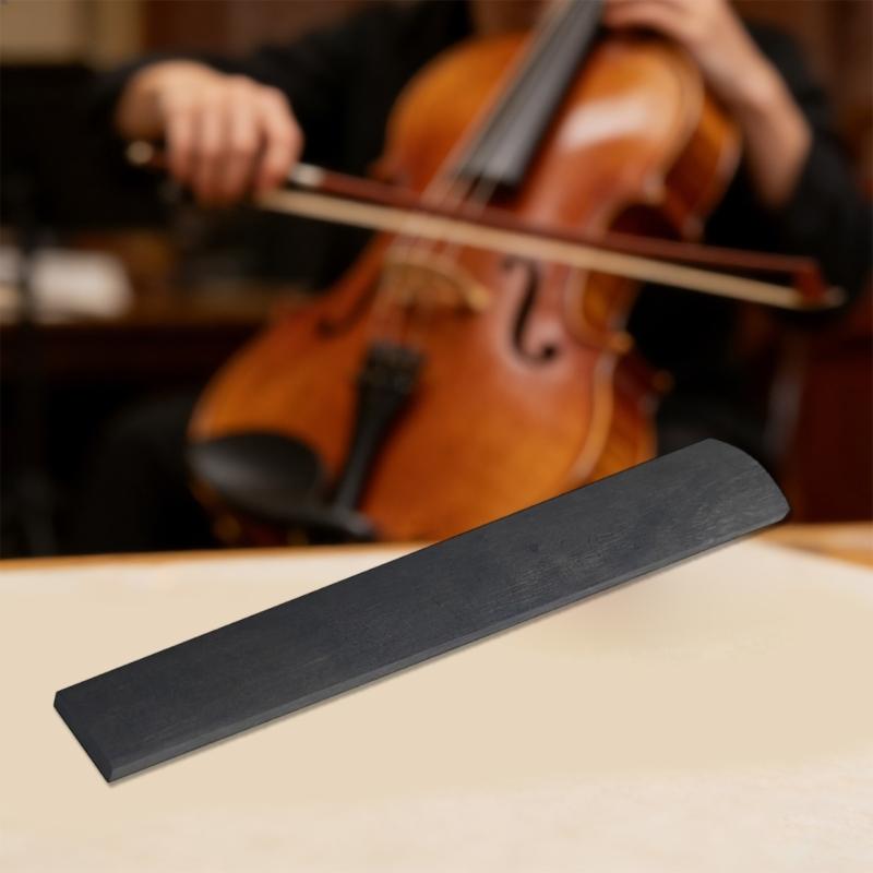 Ebony Violin Fingerboard Resists Humidity and Temperature Changes Violin Part and Accessories for Long Lasting Use