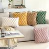 Superzachte Pluche Kussensloop Winter Plaid Kussenhoes voor Bank en Nachtkastje, Woonkamer Scandinavische Decoraties Rechthoekige Hoes