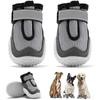 Chaussures Respirantes pour Chien Réfléchissantes Robustes Antidérapantes Bottes pour Chien Chiot Protecteurs de Pattes d'Extérieur Semelles en Caoutchouc pour Randonnée Course