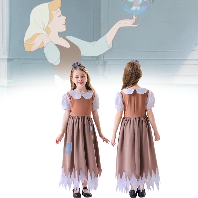Enchanting Girls Costume Dress Featuring And Snow White Cosplay Style For Halloween And Festivals