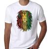 Rasta Löwe Grafik-T-Shirt - Kühner und Lebendiger Jamaika-Inspirierter Stil