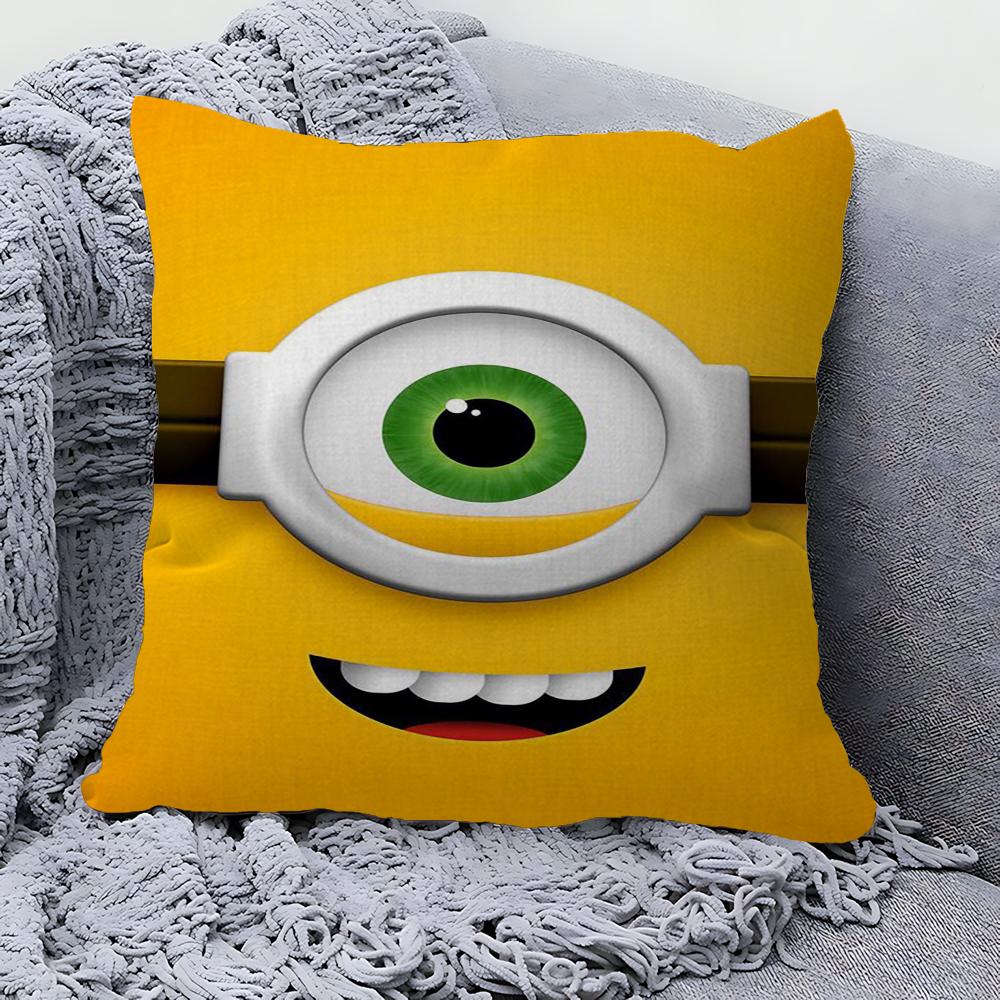Cartoon-M-Minions Kissen Anime Kissen Sofa Bett Kopfkissenbezug Kissenbezug 45x45 cm Mode