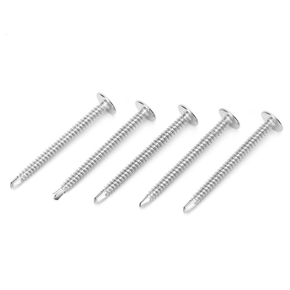 25PCS Fully Threaded Self Drilling Screws Quick Sheet Metal Screws Ideal Flat Head Screw For Wood