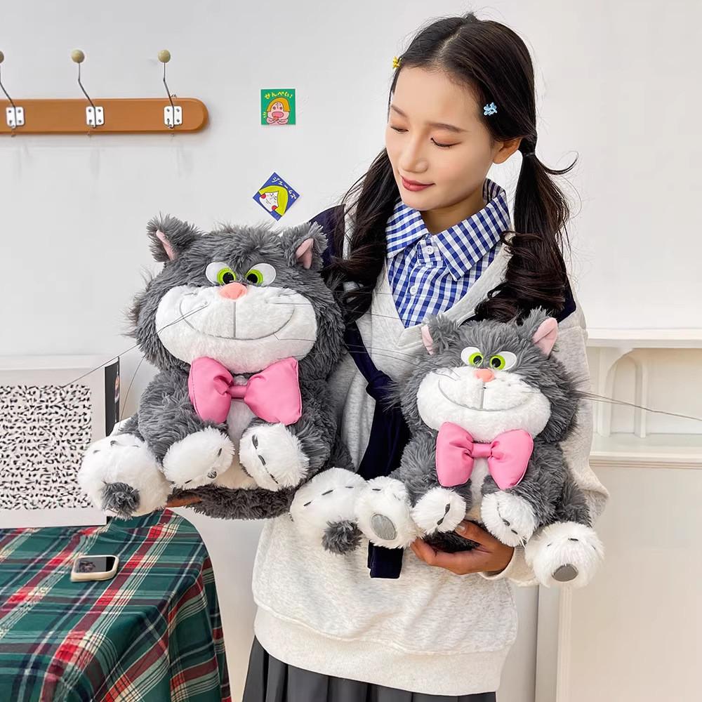 Peluche Gatto con Materiale Peluche Corto per Bambini e Ragazzi