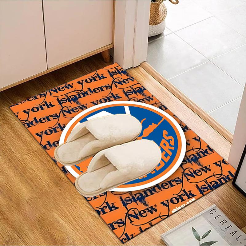 Islanders Hockey Pride Floor Mat for Living Room, Game Rooms, Office, Bedroom, Office Floor Mat Playful Design, Christmas Fan Gifts