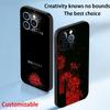 Art Red spider lilys japan design Phone Case For iPhone 17 16 e 15 14 13 12 Plus Mini Pro Max Soft black Shockproof Cover