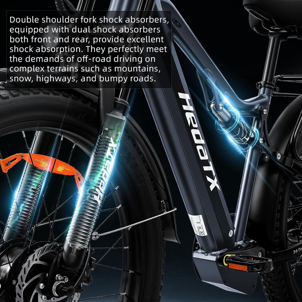 New Ebike TX29 2000W Dual Motor 48V 19.2AH Battery, 27.5-inch Aluminum Alloy Shock-absorbing Frame Ebike, 27.5-inch Tires, Adult Mountain Ebike