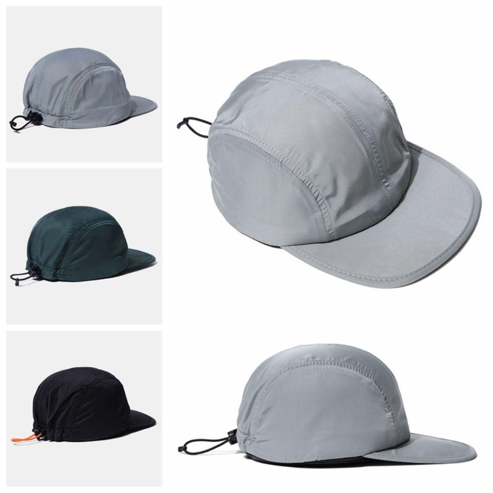 Drawstring Design Sunshade Cap Quick-drying Snapback Hats Fashion Baseball Cap Sports Hat