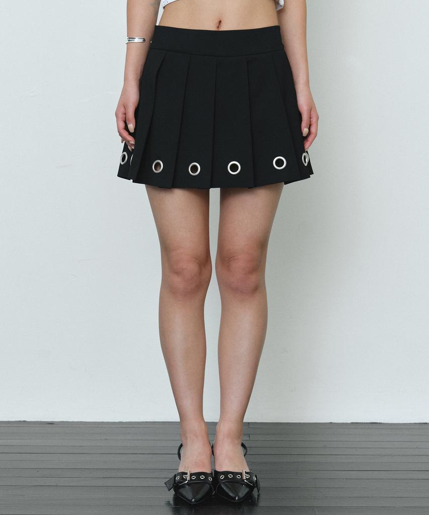 Midnight Move Eyelet Skirt (Black)
