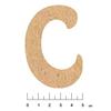 Earth & Bois Créations - Adhesive MDF Wooden Alphabet 7.5cm Letter C
