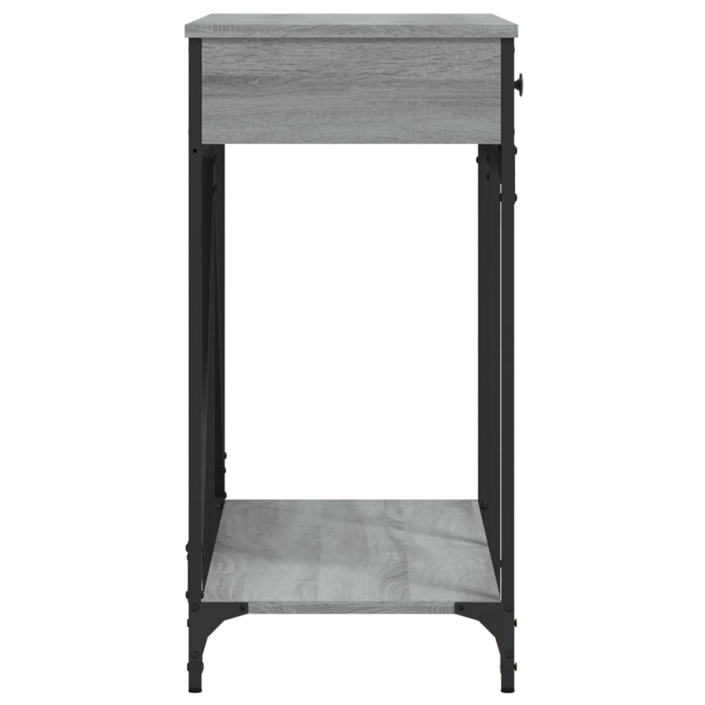 Console Table Grey Sonoma 100x39x78.5 cm Particleboard