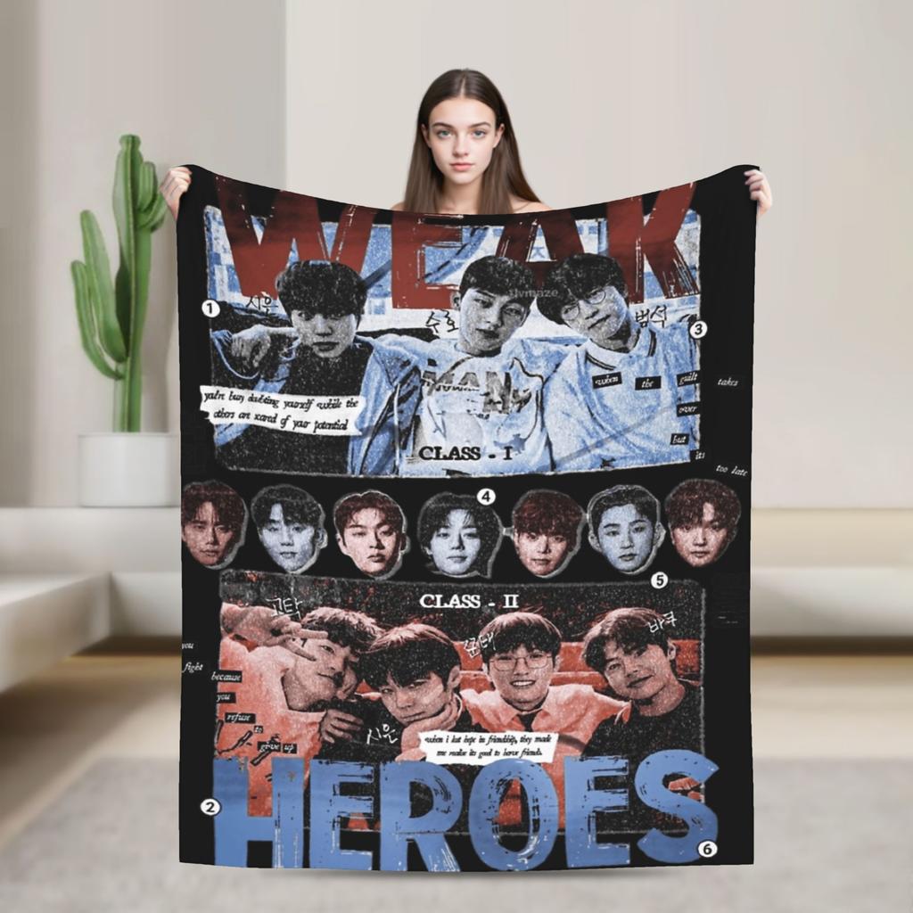 Weak Hero class (3) Super Warm Blanket Kids Adult Plush Throw Blanket Print Home Decor Flannel Bedspread Sofa Bed Cover