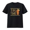 Retro Tiki Bar Design T Shirt Vintage Washed Stylish Designer Clothes Stretched Homme Unisex Casual Top For Everyday Wear
