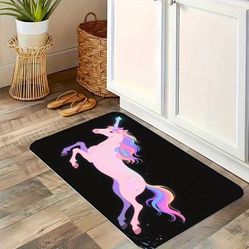 1PC Starfish Seashells Kitchen Rug Non-Slip Door Mat Pop Design Bathroom Rug Bath Mat Carpet for Home Sink Laundry Decoreeree