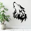 1pc Howling Wolf Metal Wall Art, Iron Wolf Sculpture Outdoor Decor for Garden Patio Fence, Christmas Easter Thanksgiving Gift for Wolf Lovers