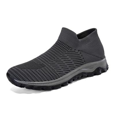 Spring New Men's Shoes Casual Shoes Breathable Fly-woven Sports Shoes Lazy Shoes Men's Round Head Single Shoes