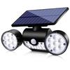 Solar Lights Outdoor with Motion Sensor,3 Head 270° Wide Angle Street Area Lights,IP65 Waterproof Security Lighting with 3 Modes