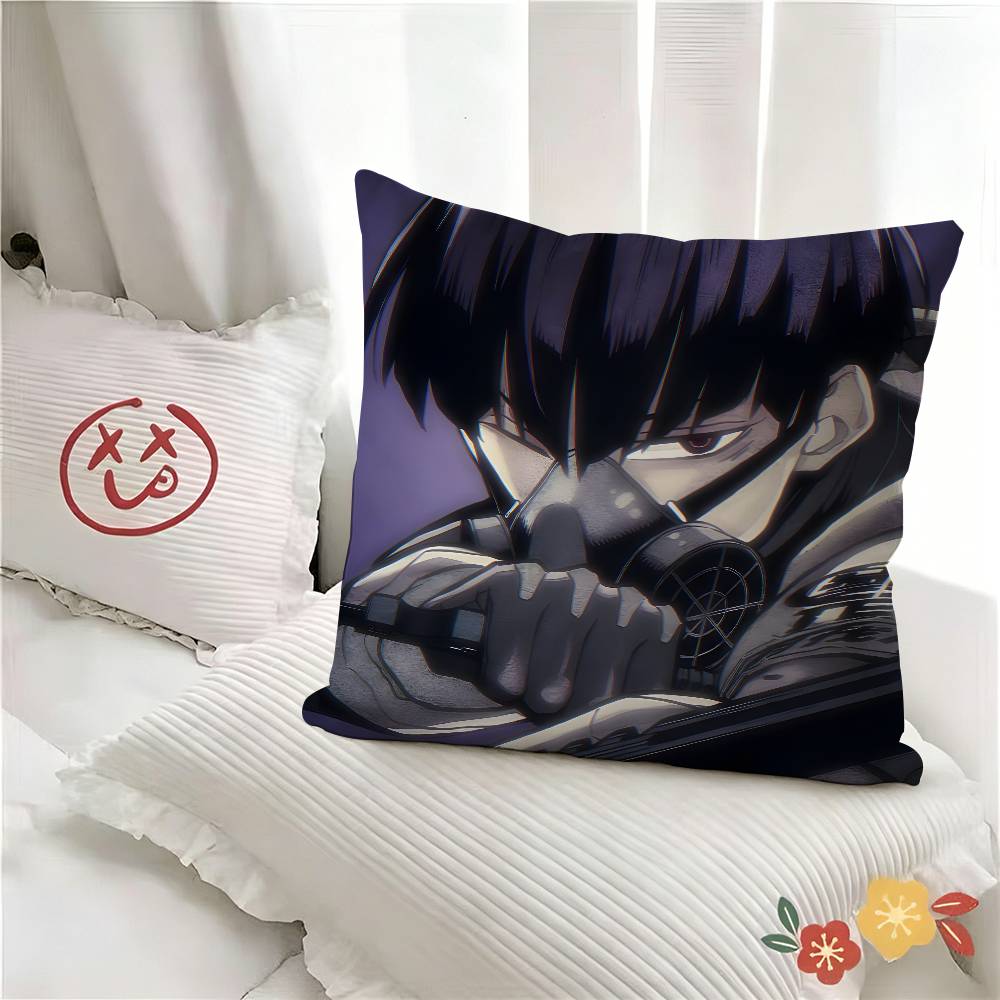 Funda de almohada de anime Kaiju No Soshiro Hoshina funda de almohada cuadrada de moda decoración de dormitorio sala de estar Ins Ocio