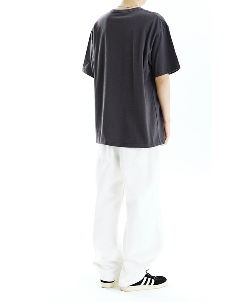 MAHAGRID Third Logo Tee Charcoal(Mg2Cmmt508A)