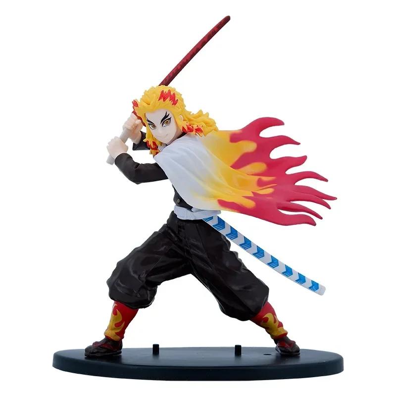 Anime Animation Tanjirou Kyoujurou Zenitsu Figurine d'Action Kimetsu No Yaiba Modèle Statue Objet de Collection PVC Cadeaux Jouets pour Enfants
