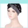 Polyester Multicolor Shiny Silk Braid Headscarf Hat For Casual Wear In All Seasons