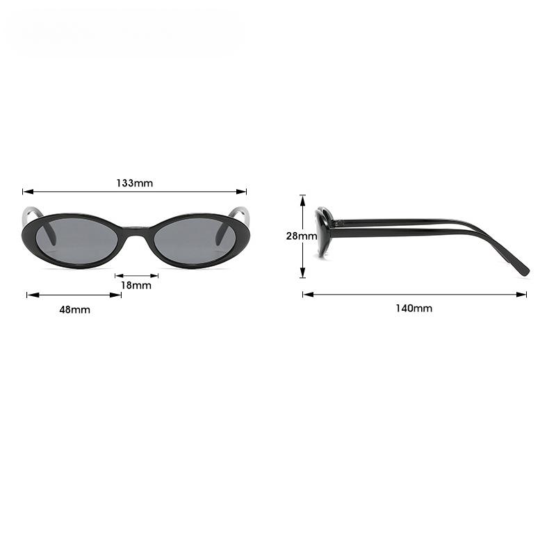 Sexy Small Oval Women's Sunglasses 2024 New Fashion Leopard Brown Hot Sun Glasses Female Retro Colorful Shade Eyeglass