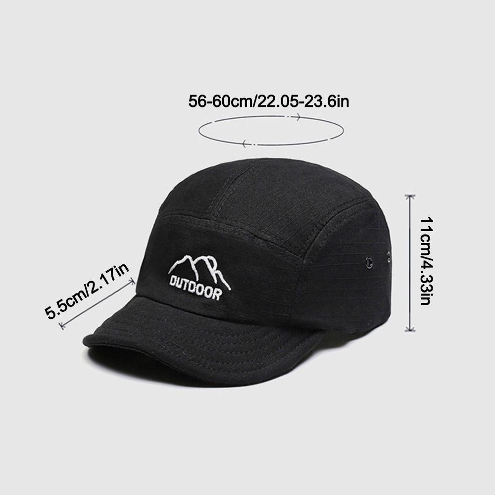 Soft Short Brim Baseball Cap Sun Protection Adjustable Sports Running Cap Lightweight Sunscreen Cap Women Men