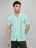 MONTE CARLO Men Smart Fit Sea Green Shirt