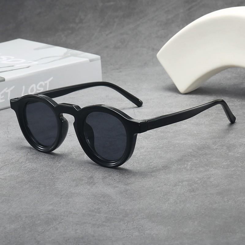 Round Small Frame Sunglasses Retro High-End Men Women Sun Glasses Trendy Outdoor UV400 Shades Fashion Goggles