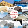 Customizable Courtyard Pavilion Telescopic Wave Sun Shade Net Sun Room Canopy Shading Sails Cloth Balcony Terrace Sunshade Nets