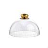 Cake Dome Cover Transparent Elegant Clear Food Cloche for Home Cooks, Hosts, Kitchen