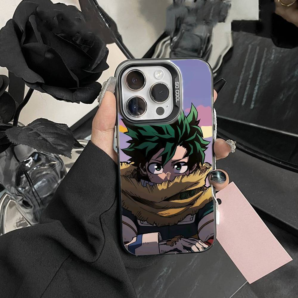 Katsuki Bakugo R-Hero Academia Phone Case For iPhone 17,16,15,14,13,12,Pro MAX Black Matte Shockproof Cover