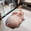 3D roztomilá kočka tvarovaná diatomitová koupelnová předložka Super savá protiskluzová rychleschnoucí rohožka do koupelny pro milovníky koček domácí dekorace dárek