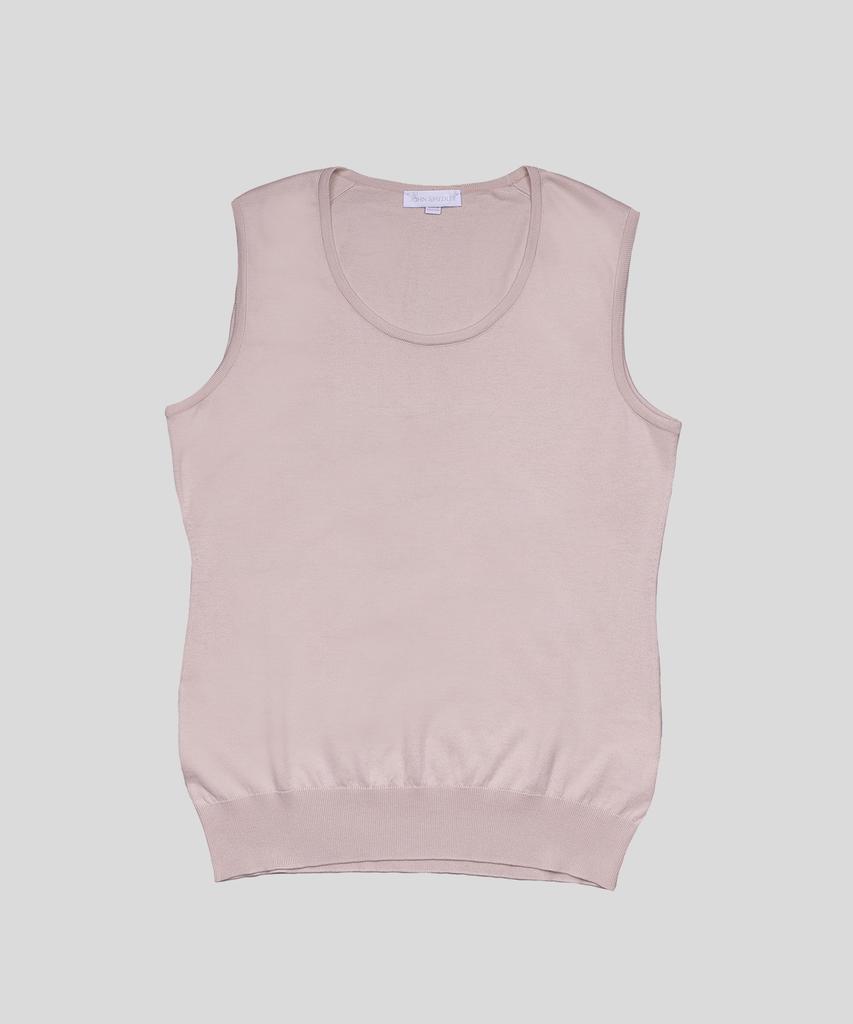 Jonseumedeulli Sail Classic Round-Neck Sleeveless Sea Island Cotton Knit Heritage 7 Colors (B Type)
