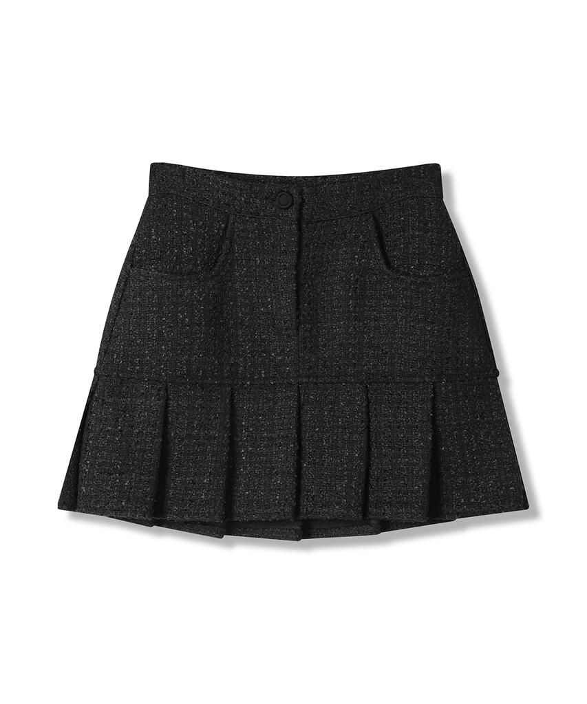 Urban Dress Chess Tweed Mini Skirt Black