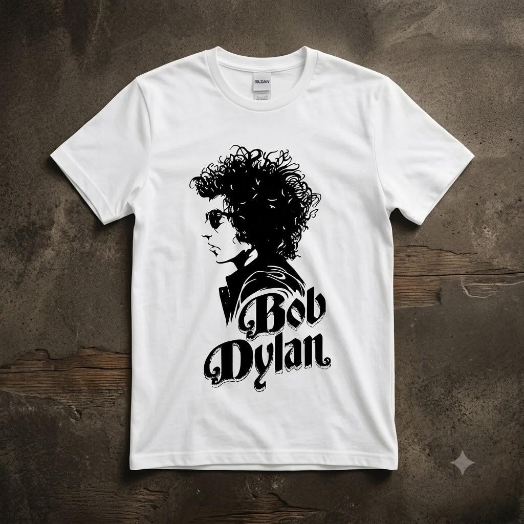 Bob Dylan Graphic T-Shirt: 100% Cotton, Unisex Fit, Pop Culture Apparel