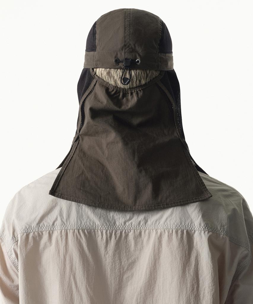 Musinsa Standard [City Leisure] Mesh Long Desert Cap [Mud Grey]
