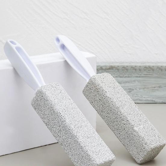 Pietra Pomice Detergente per WC con Manico Ergonomico Abrasivo Naturale Rimuovi Calcare Rimuovi Macchie WC Spugna Pulente