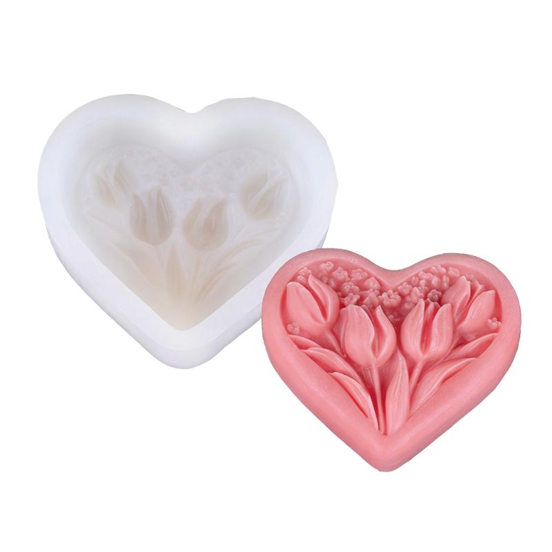 Multifunctional Crafting Molds Heart Shape Candle Molds for Creating Unique Handmade Decorations for Home Event Gift