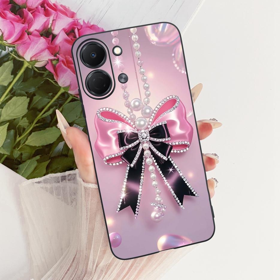 Pour Tecno Spark Go 3 Coque KN3 Housse Peinte Papillon de Luxe Coque de Téléphone Souple en TPU Pour Tecno Spark Go 3 SparkGo3 Coque Arrière Fundas