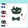 Halloween Paar Maske Kostümzubehör Mit DIY Kunststoffdesign Für Party-Events